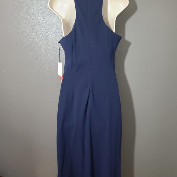 NWT Calvin Klein Navy Blue Formal Maxi Dress - Picture 11 of 13